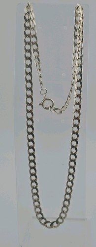 925 silver curb cuban link - silver,