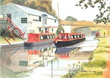 Picture Postcard: Garth Allan, 'Activity At Beeston Castle Wharf'