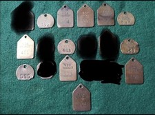 Old Frickley Colliery (Yorkshire) Coal Mine Workers Check Tokens Sold Separately