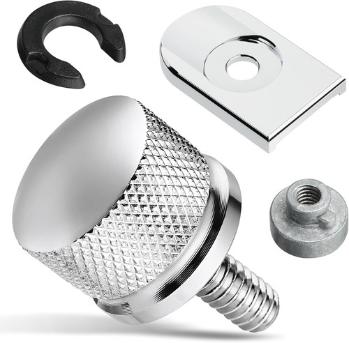 Chrome rear fender seat screw - chrome,