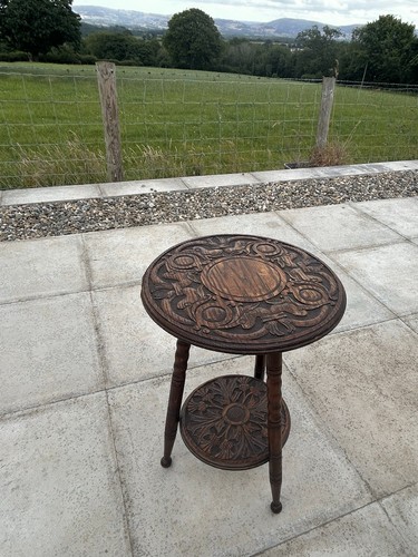 Vintage oak carved top - oak,