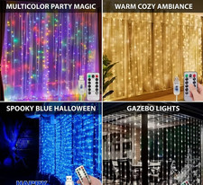 300 LED Curtain Fairy Lights