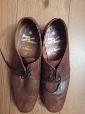 Mens Brown Leather Shoes Size