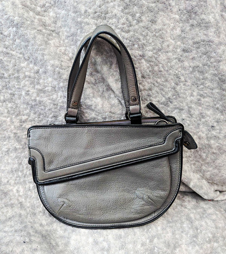 Mimco grey leather half - grey,