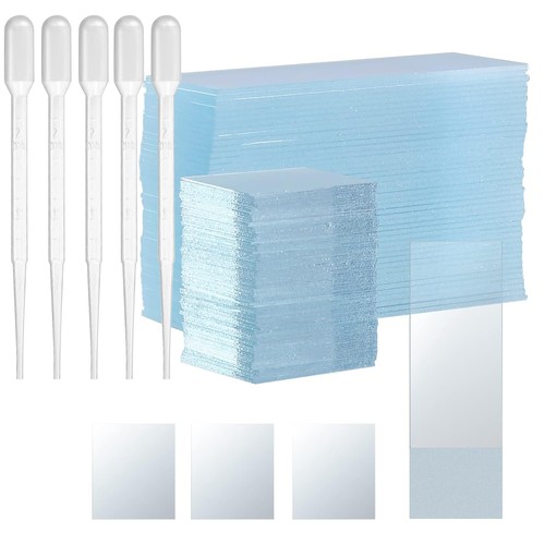 Microscope slides and - microscope, cover