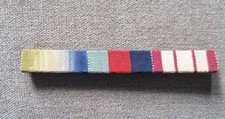 Original WW2 Medal Ribbon Bar Atlantic Star, 39-45 Star, Naval General Service