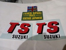 SUZUKI  TS50X TANK DECALS