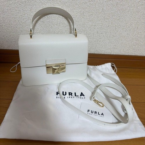 Furla embossed leather - embossed, handbag