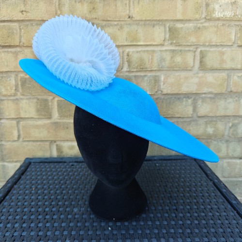 Turquoise blue white - white, flower