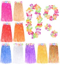 HAWAIIAN HULA SKIRT AND 4 PC