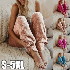 Womens Fluffy Loungewear Pants