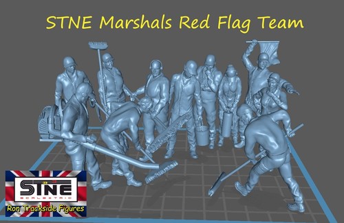 Scalextric figures marshals - scalextric,