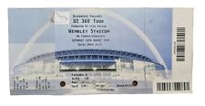 Ticket/Stub - U2 360 Degree Tour Wembley Aug 15, 2009 (1 of 88,000) Valentines
