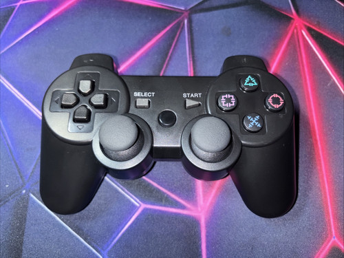 Black playstation controller - black,