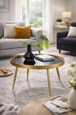 Klarna round mirrored coffee - mirrored,