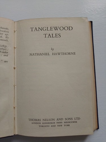 Tanglewood tales nathanial - tales,