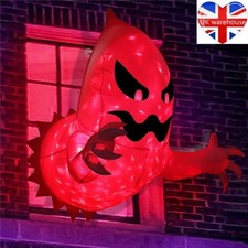 Halloween Inflatables Blow Up Ghost with LED Light Indoor/Outdoor Yard Decor