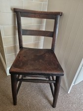 Antique Vintage Chapel Church Chair