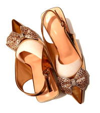 🆕Women's High Heels Pointed Toe Butterfly Decor Rhinestone Stiletto Pumps UK4♡♡