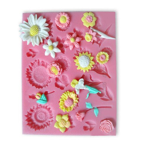 Flowers mould silicone - 22,