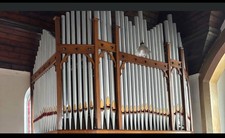 Church Pipe Organ pipes 