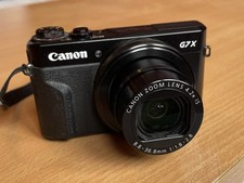 Canon PowerShot G7X Mark II compact camera, 20.1MP, 4.2x zoom.