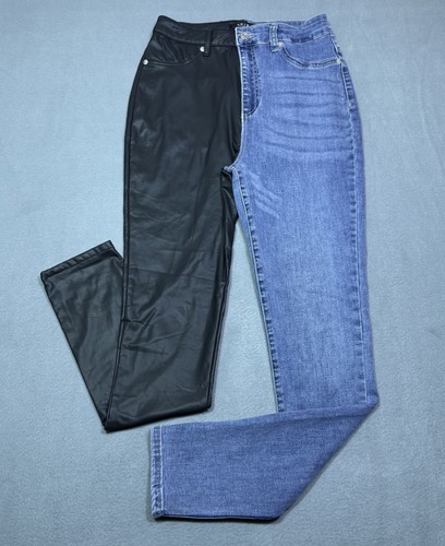Akira split leg - faux, leather