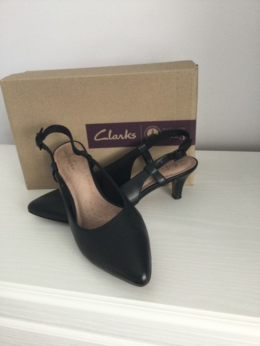Clarks ladies black - clarks, leather