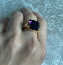 Vintage Mens Signet Ring Gold