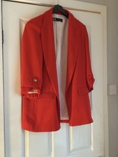 Zara Red Blazer Size Medium