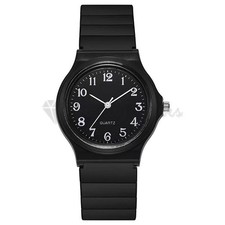 Black Resin Strap Quartz Wrist