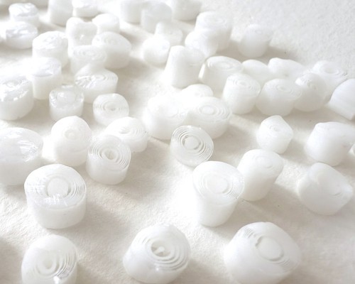20g white circle murrini for