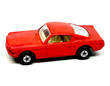 Matchbox Lesney Superfast 8 Ford Mustang in rare scarlet red, black base, nmint!