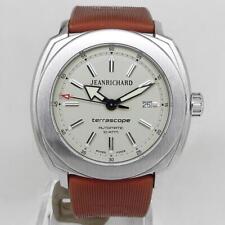 JEANRICHARD Watch 60500-11-C01-FK6A Terrascope Ivory dial 46mm 100M Date SS Mens