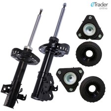 For Honda Civic Mk8 Front Shock Absorbers X 2 & Strut Top Mounts Pair 2006> 