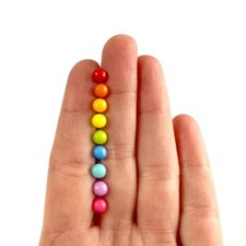Miniature Rainbow buttons 5mm