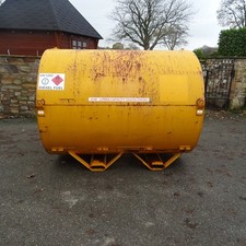 £850+Vat 2140L STATIC FUEL STORAGE BOWSER DIESEL Tank Tractor Digger Dumper