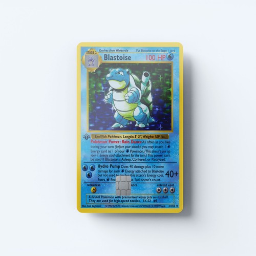Blastoise 1st edition - 1st,