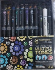 Chameleon Color Tones Permanent Alcohol Ink Pen System 22 Deluxe Colors