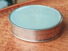 Sterling Silver 925 Pill Trinket Box Mother of Pearl Oval 42 mm long London 2001