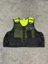 Black yellow mesh vest - &,