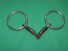 4.5” Sweet Iron Loose Ring Snaffle Bit Wiith Copper Inserts 4½” 11.5cm