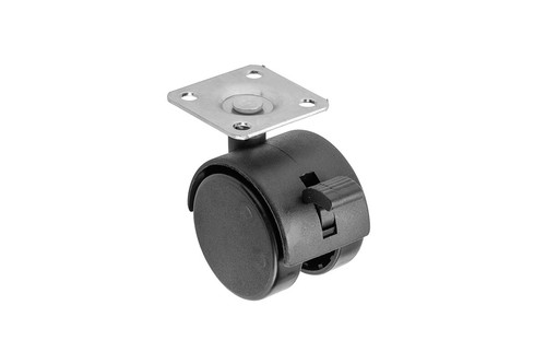 50mm plastic swivel - 40-50mm, castor