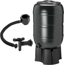 Strata Ward 210 Litre Plastic Water Butt Barrel Set with Stand, Filler, and Tap