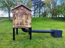 New wooden smoke house, smokery, fish, cheese, meat, smokehouse,  Video, Free ?