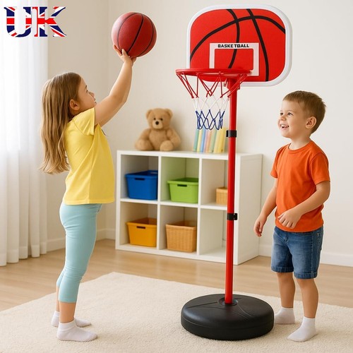 Adjustable basketball hoop set - basketball,