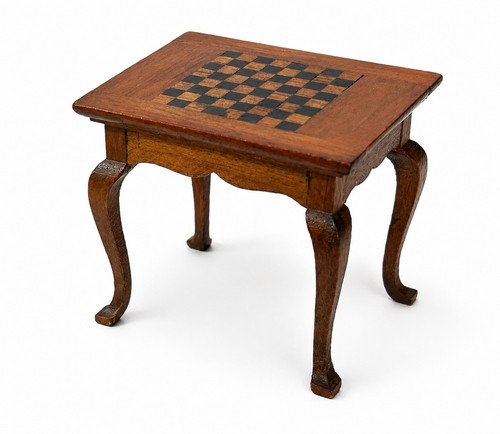 Vintage miniature wooden chess - vintage,