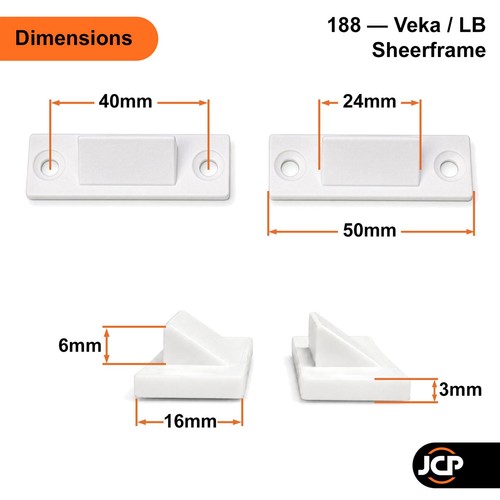 White upvc locking - white,