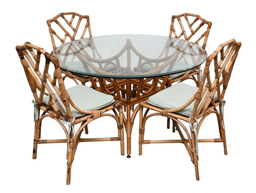 Vintage rattan style side - rattan,