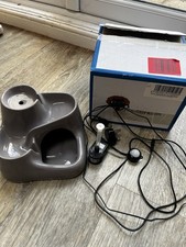 Miaustore Grey/taupe Mini Ceramic Cat Fountain With Motion Sensor